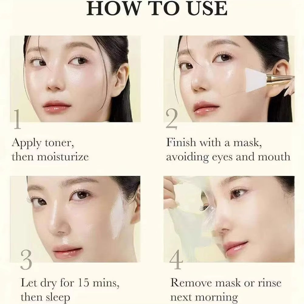 Medicube Turmeric VC Collagen Peel Mask with Brush Improve Dullness Oil Control Hydrating Moisturizing Brightening Peel-Off Mask